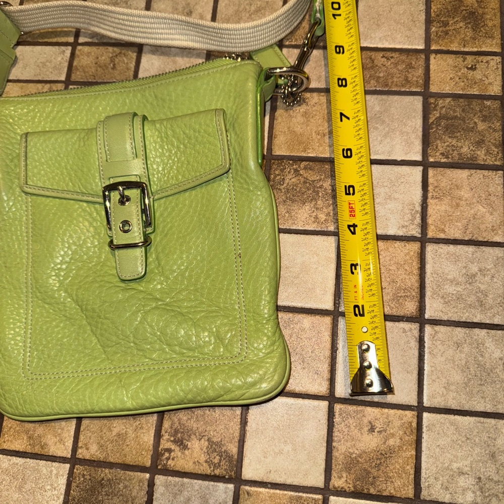 Coach Chartreuse Leather Crossbody - Picture 2 of 8